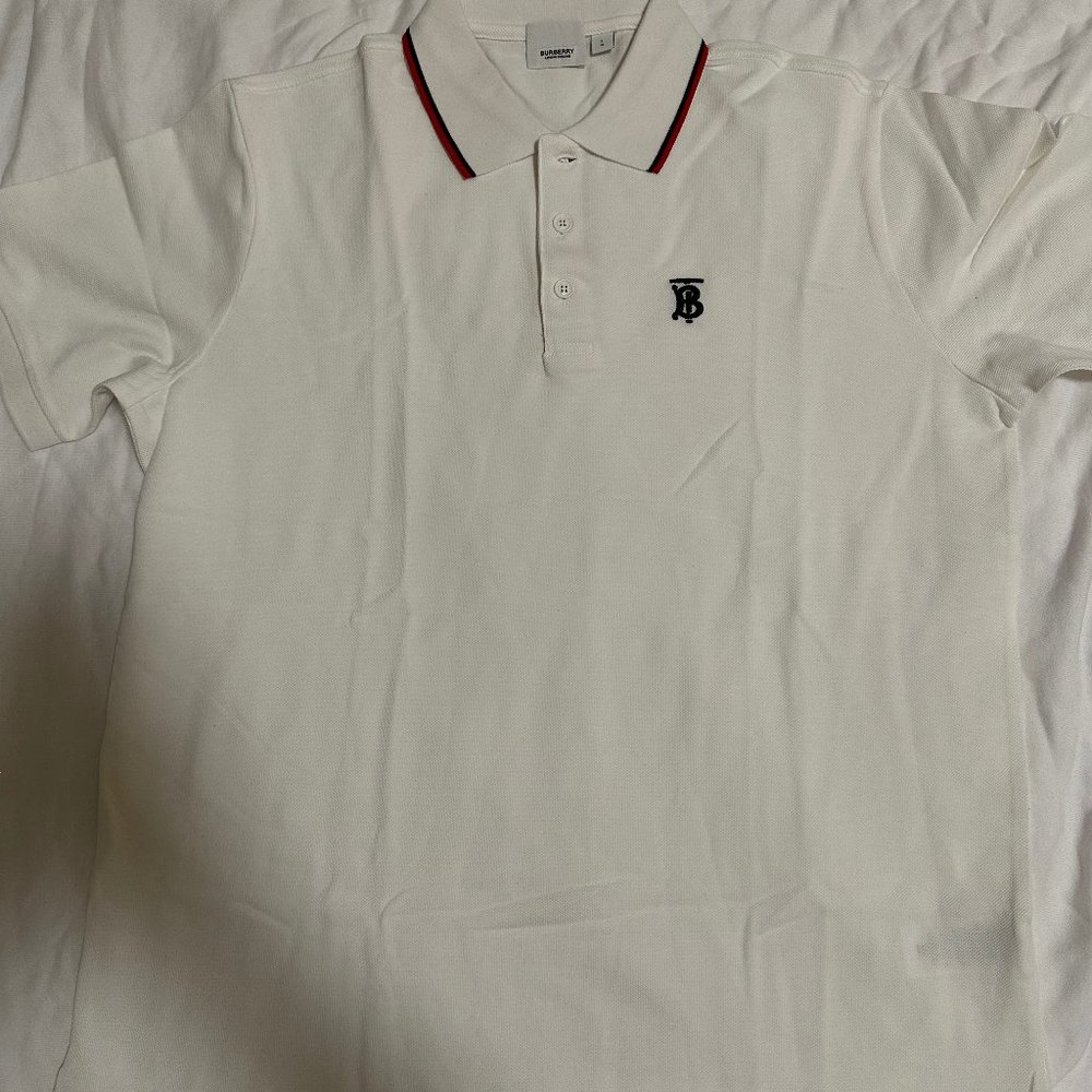 BURBERRY White Walton Polo